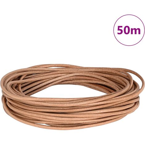 Corde en Cuir Marron Ø2,5 mm x 50 m Cuir (1/5)