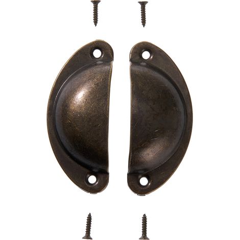2Pcs Shell Cup Furniture Handles (1/5)
