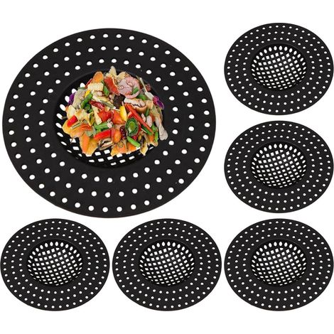 Sink Drain Filter 6 Pieces Anti Clogging Food Filter Basket