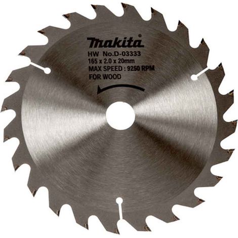MAKITA D-03333 Circular saw blade 165mm x 20mm x 24T (1/2)