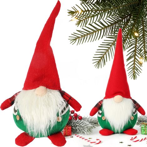 Lutin de Noël Gnome Ornement Cadeau de Noël 50 cm (1/5)