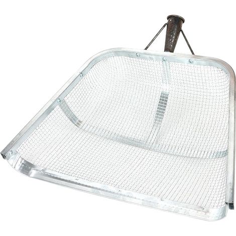 Pelle de tamisage, tamis de sol en acier inoxydable, jardinage 44,5 x 37,6 cm, maille de 4 mm (1/5)