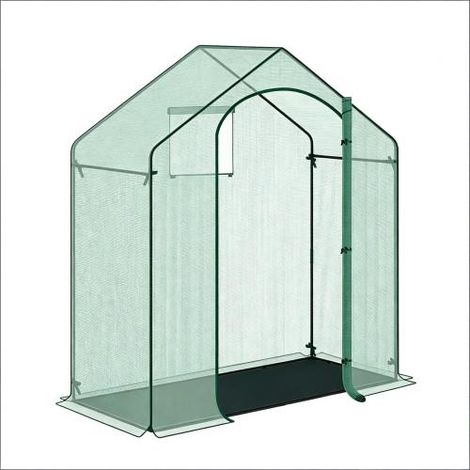 Serre de serre chic terrasse serre serre avec Roll Up Arch Zipper porte plante tente d'hiver serre extérieure