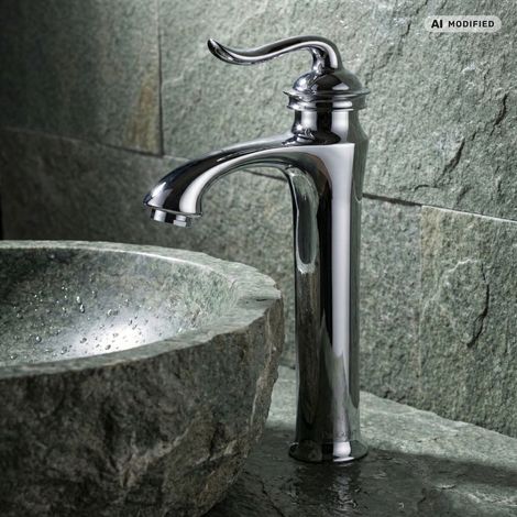 PaulGurkes Mitigeur Monocommande Vintage pour Lavabo Style Campagne (1/4)