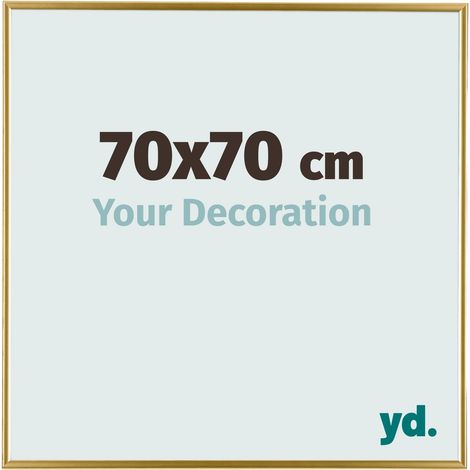 yd. - Cadre photo 70x70 - Or - Plastique - Evry