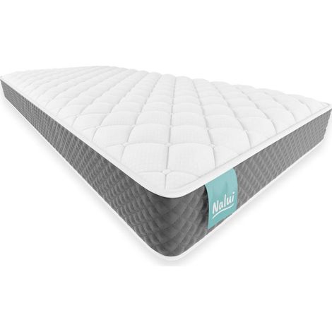 Nalui Colchón Viscoelástico 135x180x15cm Gris One 15 Firmeza Media-Alta y Grosor 15cm. Tejido 3D y Multicapa 8 Airsoftpro, Fabricado en España (1/5)