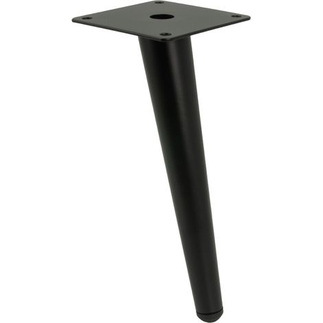 Gamba per mobile, perno obliquo, nero opaco, 20 cm (1/4)