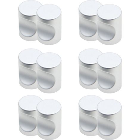 Juego de 12 mangos de aleación resistentes - Trompeta plateada