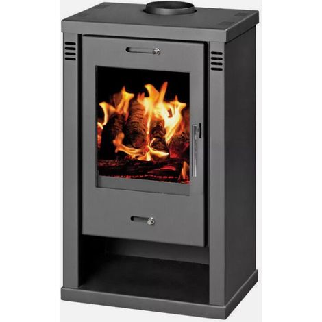 Stufa a legna Victoria Torino da 7,52 kW colore nero (1/5)