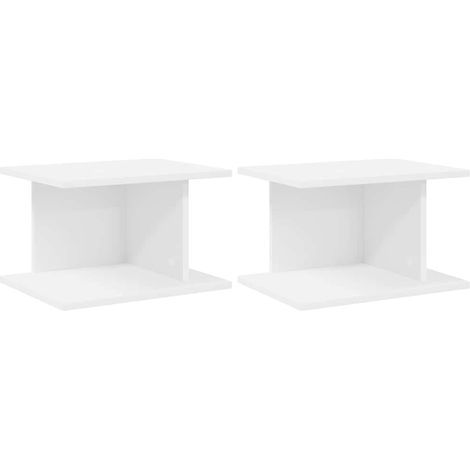 Maison Exclusive - Nachttisch 2 pcs Weiß 40 x 30 x 25 cm Holzwerk