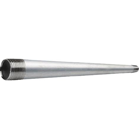 Raccord de tuyau, mamelon galvanisé, 1 pouce, 150 cm