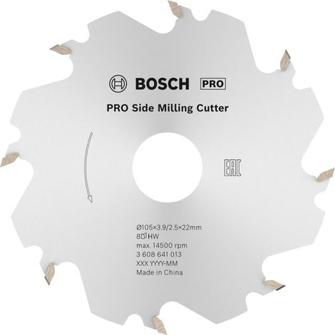 PRO Scheibenfräser, 105 x 22 x 4 mm, 8 Zähne (1/5)