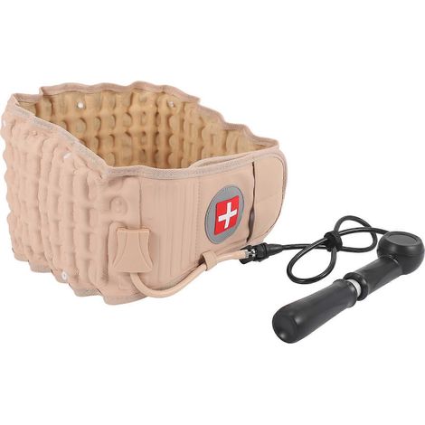 Ceinture de décompression lombaire par coussin d'air, ceinture de protection lombaire à traction par coussin d'air, soulage les douleurs lombaires, convient aux tours de taille de 74 à 124 cm. (1/5)