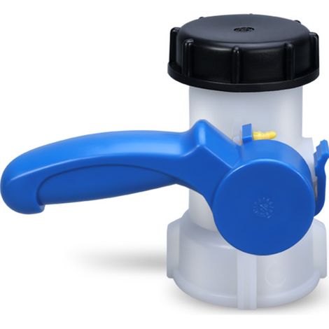 BRAVIX Vanne Cuve 1000L Plastique, Adaptateur IBC 62mm Adaptateur Universel pour Cuve 1000 litres