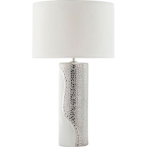 Tischlampe AIKEN Porzellan Weiß