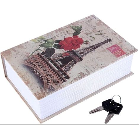 Coffre Fort Livre Boîte Sécurité Dictionnaire Vintage Storage Caché Clé Maison Argent Bijoux Forme Combinaison Pièce Monnaie Créatif Verrou Sécurisée Cachée Boîtier Stockage (1/5)