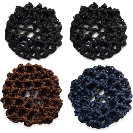 Filets à Cheveux Invisible Bord élastique Maille Filet à Cheveux Filets Invisibles Cheveux,4 Pièces Pour La Danse Classique, La Danse, Le Patron, L'infirmière, Le Service D'épicerie (1/4)
