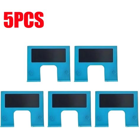 (5 pièces - (Bleu)) Plaque magnétique de réparation pour charnières de porte, outil de réglage et de positionnement pour l'alignement des meubles. (1/5)