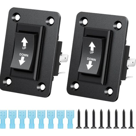 Hot-selling rocker switch panel KCD2-7, car modification four-pin double reset 12V 2 0A (1/3)