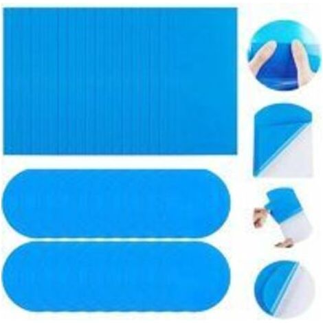 -Réparation liner de piscine Rustine pour Piscine, Piscine Patch De Réparation,20 Pièces Kit de Réparation de Patch,Rustine Piscine Correctifs Auto-adhésives Rustine,Auto-adhésifs en PVC po (1/5)