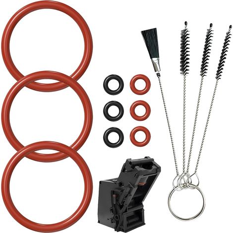 Kit di manutenzione guarnizioni da 9 pezzi per Siemens EQ5/6/7/8/9, con 4 kit di spazzole per la pulizia, O-ring per macchine da caffè automatiche per Bosch V-ero N-eff G-aggenau