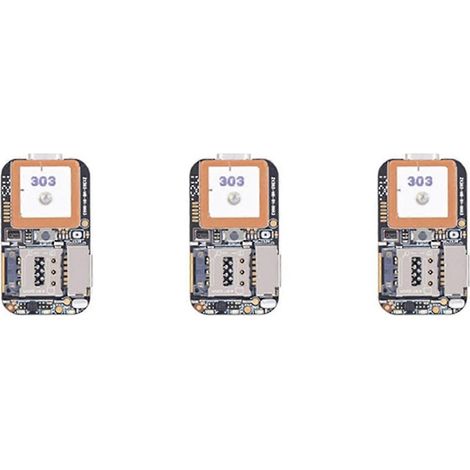 Mini traceur GPS avec GSM AGPS Wi-Fi LBS, enregistreur vocal, application web gratuite de suivi, format ultra-compact, lot de 3 pour le suivi de véhicules, animaux et autres biens. (1/5)