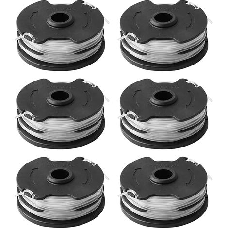 6 bobine di filo di ricambio compatibili con Parkside PRTA 20-Li A1/B2/C3, PRT 300 A1, PRT 50 A3, 1,65 mm 10 m Tagliabobina e lunghezza per PRT 550 A1/A3, PRTA TA 20-Li, C3-IAN 365589 (1/5)