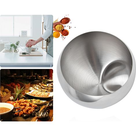 Bol à assaisonnement en acier inoxydable pour fondue chinoise, buffet de restaurant, bol à assaisonnement pour sauces épicées (1/5)