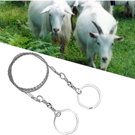 Scie à Onglet Portable en Acier Inoxydable 304, Scie à Fil pour Bois de Coupe en Extérieur, Outil de Sciage sans Cornes pour Bétail (1/5)