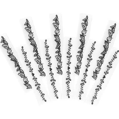 10 Pochoirs de Gaufrage en Plastique pour Scrapbooking - Outils Créatifs DIY Cartes et Décoration Papier (1/5)