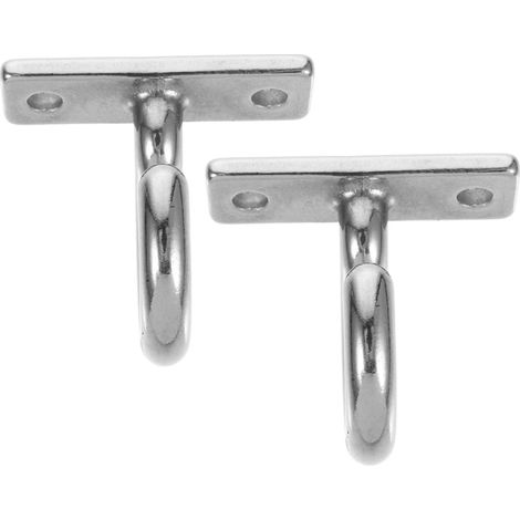 2 crochets plafond, 8 mm, inox, pour suspension et rangement (1/5)