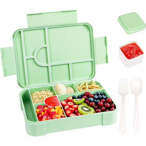 Lunch Box Enfant, 1330 ML Boîte à Déjeuner pour Enfants Bento Lunch Box Anti-Fuite Boite Repas Umami Premium avec 7 Compartiments (1/5)