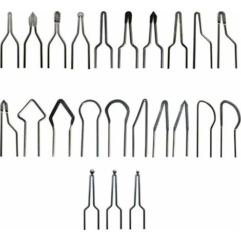 Accessoire pour graveur et outil de précision 23 Pièces Pointes Pyrogravure, Kit De Pointes Pyrogravure Réglables, Embout Pyrogravure En Alliage Nickel-Chrome, Professionnelles Mini Fil Chauffant, Po (1/5)