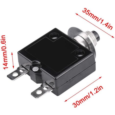 Disjoncteur d'abonné thermique 8A – Protection contre surcharge – Réinitialisation manuelle – Plastique durable pour circuits industriels (1/4)