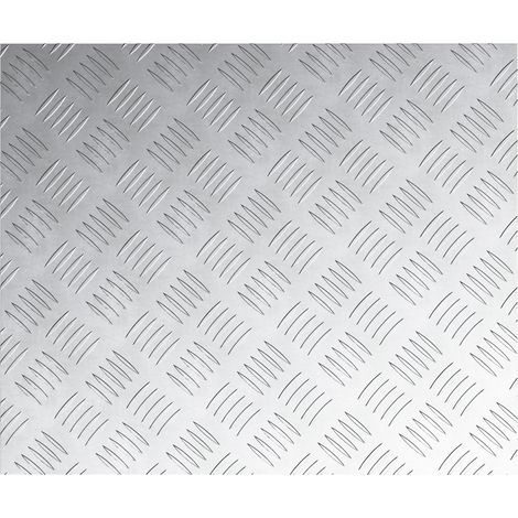 Placas de aluminio checker - Paquete de 4 - Antideslizantes - 60x50 cm vidaXL (1/2)