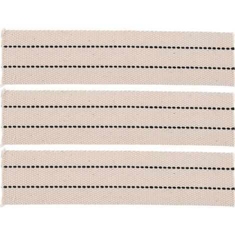 Lot de 3 Mèches de Lampe à Pétrole en Coton Plat 5 Cm X 22 Cm, Remplacement pour Lampes à Huile et Lanternes de Camping, Combustion Stable, Usage Extérieur et Secours (1/5)