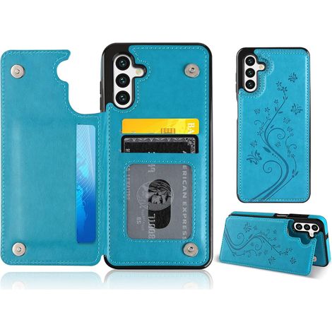 CUSTODIA PROTETTIVA PER SAMSUNG GALAXY A13 5G BLU CON PORTA CARTE DI APERTURA (1/5)