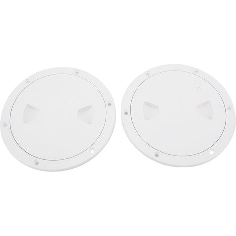 Trappe d'inspection ronde 15cm ABS blanc - Lot de 2 couvercles amovibles étanches pour bateau yacht marine (1/5)