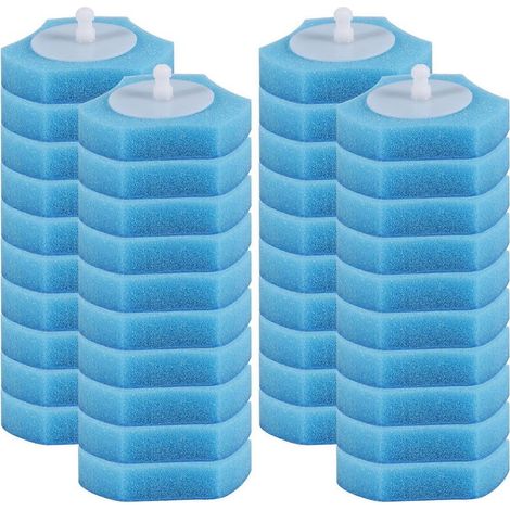Système de nettoyage de toilettes jetables - Recharges jetables pour toilettes - Brosse fraîche - 40 recharges (1/5)