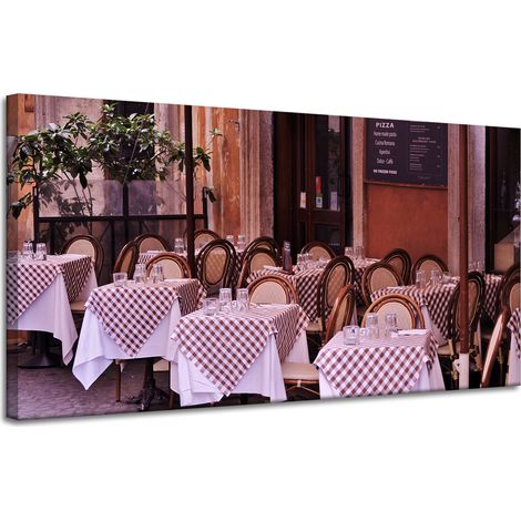 Impression sur toile Restaurant Café 120x60 cm