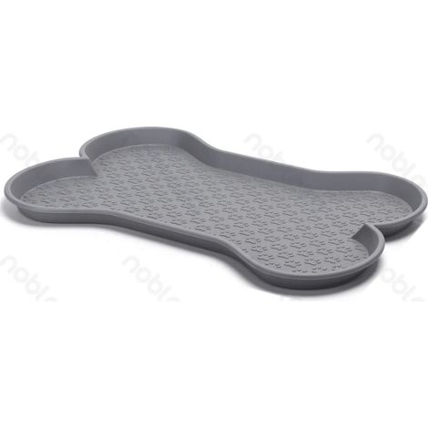Tapis de repas imperméable anti-taches, facile d'entretien, protection sol pour chiens et chats (1/3)