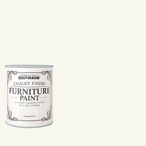 Rust-Oleum Chalk Chalky Furniture Paint Antique White 2.5L
