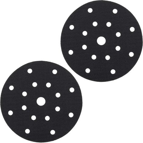 2 Stück 150 mm 17 Löcher Soft Interface Pad Klebeschutzscheibe für 150 mm 17 Löcher pneumatische und elektrische Schleifpads selbstsaugende Polierer und Schleifer (1/4)