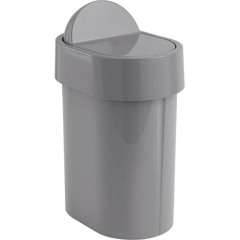 Papelera De Baño Gris De 4,8 Litros En Propylux  Iris