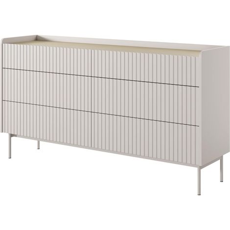 Cassettiera: 6 cassetti, mobili: Cashmere, 153 x 82,2 x 38 cm (1/5)