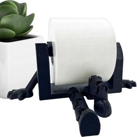 Porte-papier toilette imprimé en 3D , décoration amusante pour la chambre , rangement papier dans sa (1/5)