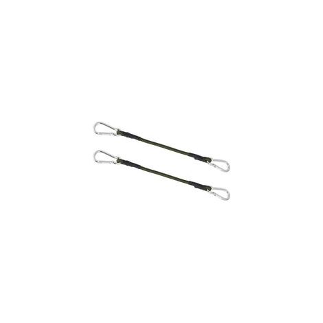 Lot de 2 Cordons élastiques Robustes, Mini-Sangles d'attache, Cordon élastique de 30 cm avec Mousqueton, pour Le Camping, Les Bagages, Les Voyages (1/5)