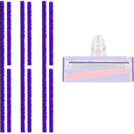 bandes de peluche douce - Accessoires pour aspirateurs Dyson V6, V7, V8, V10, V11, V12 - Brosse à rouleau souple - Pièces détachées (1/5)