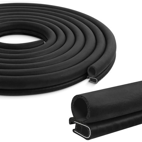 Joint de Porte de Voiture 3m Universel Joint d'étanchéité en Caoutchouc pour la protection des arêtes Joint de porte noir en caoutchouc pour voitures, bateaux et camions (Joint côté) (1/5)