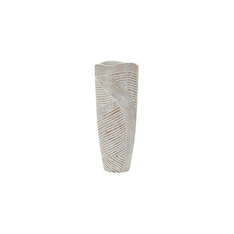 VASE RESIN WOOD CM Ø 18x45